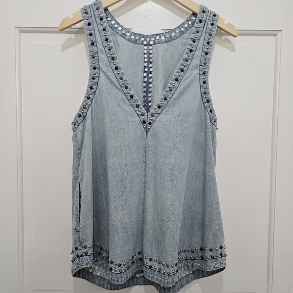 Free People Kendra Studded Tunic Size XS - Picture 9 of 17